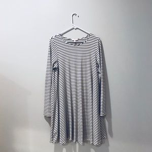 Long sleeve striped dress